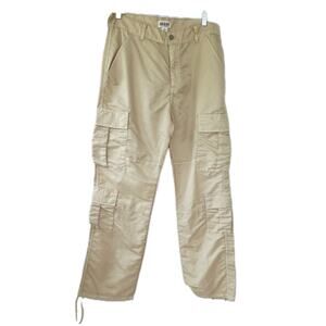 Vintage GUESS USA 90s Y2K Tan Beige Baggy Cargo Pants Size 30 Skater RARE!! Gorp
